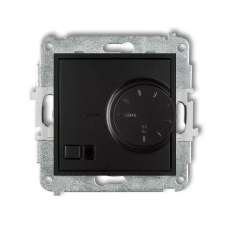 Icon Mechanizm Elektronicznego Regulatora Temperatury Z Czujnikiem Powietrznym Czarny Mat 12Irt-2