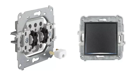 Icon Mechanizm Gniazda Komputerowego Podwójnego 2Xrj45, Kat. 6A, 8-Stykowy Złoty 29Igk-8
