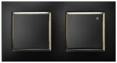 Włącznik Światła Podwójny I Krzyżowy W Ramce Ospel Aria