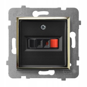 Moduł Czarny / Złoty Bez Ramki Głośnikowe 1X Ospel Aria