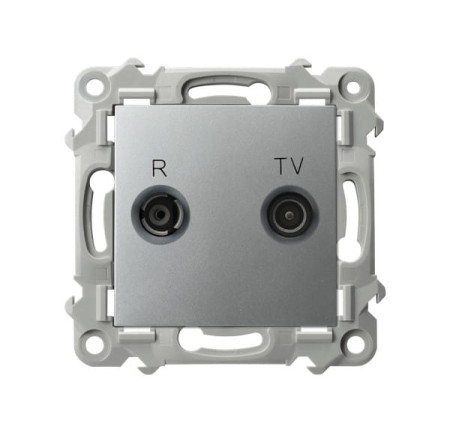 Ospel Szafir Gniazdo Rtv Zakończeniowe 10-Db Kolor Srebrny