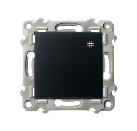 Ospel Szafir Łącznik Pojedynczy Krzyżowy Czarny Metalik