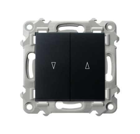 Ospel Szafir Łącznik Żaluzjowy Zwierny Czarny Metalik