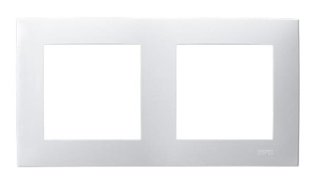 Ospel Szafir Ramka Podwójna Biały