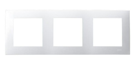 Ospel Szafir Ramka Potrójna Biały
