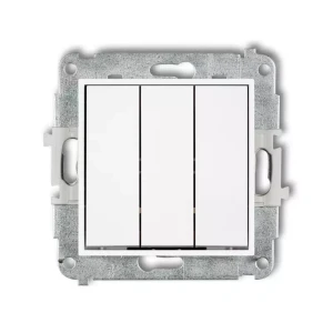 Icon Mechanizm Łącznika Potrójnego Biały Mat 25Iwp-7