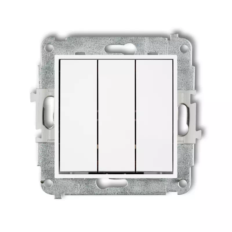 Icon Mechanizm Łącznika Potrójnego Biały Mat 25Iwp-7