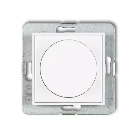 Icon Mechanizm Elektronicznego Regulatora Oświetlenia Przyciskowo-Obrotowego Biały Mat 25Iro-1