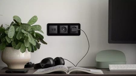 Icon Mechanizm Elektronicznego Regulatora Oświetlenia Przyciskowo-Obrotowego Do Lamp Led Biały Mat 25Iro-2