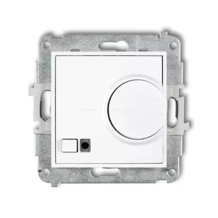 Icon Mechanizm Elektronicznego Regulatora Temperatury Z Czujnikiem Podpodłogowym Biały Mat 25Irt-1
