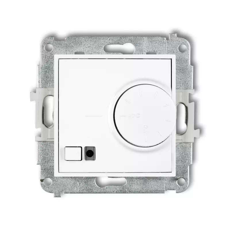 Icon Mechanizm Elektronicznego Regulatora Temperatury Z Czujnikiem Podpodłogowym Biały Mat 25Irt-1