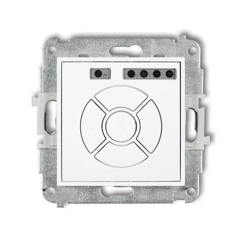 Icon Mechanizm Elektronicznego Sterownika Roletowego (Przycisk Strefowy) Biały Mat 25Isr-5