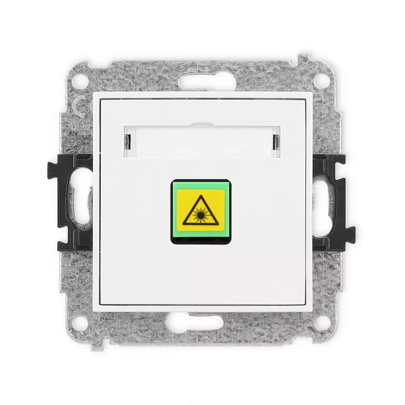 Icon Mechanizm Gniazda Światłowodowego/Optycznego Pojedynczego Biały Mat 25Igop-1