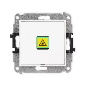 Icon Mechanizm Gniazda Światłowodowego/Optycznego Pojedynczego, Bez Pola Opisowego Biały Mat 25Igopbo-1