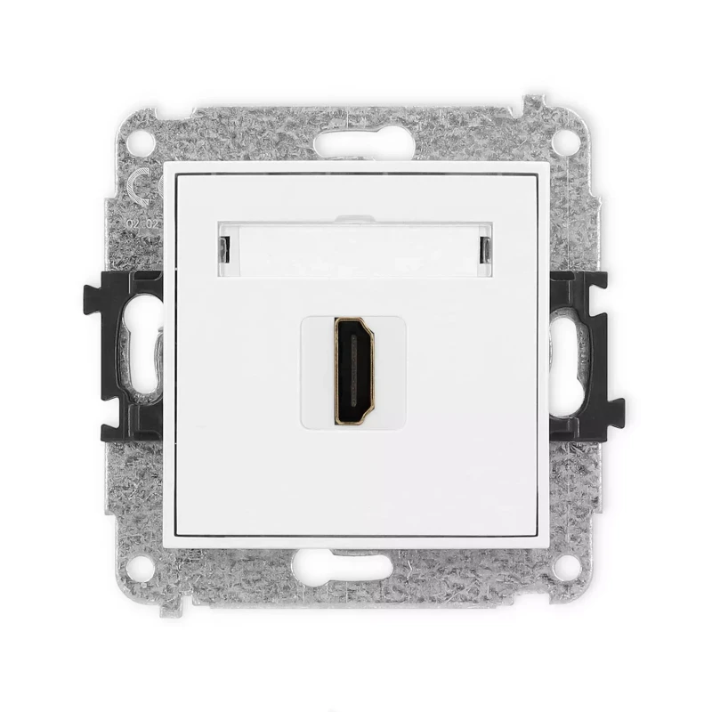 Icon Mechanizm Gniazda Pojedynczego Hdmi 2.0 Biały Mat 25Ihdmi-3