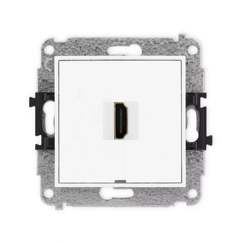Icon Mechanizm Gniazda Pojedynczego Hdmi 2.0, Bez Pola Opisowego Biały Mat 25Ihdmibo-3