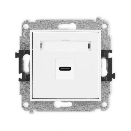 Icon Mechanizm Gniazda Pojedynczego 1Xusb C-C Biały Mat 25Igusb-7