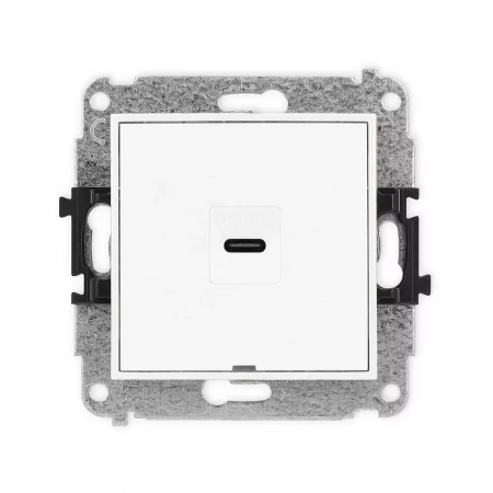 Icon Mechanizm Gniazda Pojedynczego 1Xusb C-C, Bez Pola Opisowego Biały Mat 25Igusbbo-7