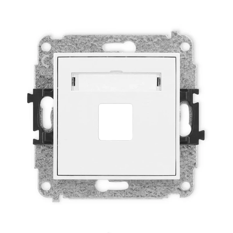 Icon Mechanizm Gniazda Multimedialnego Pojednczego Bez Modułu (Standard Keystone) Biały Mat 25Igm-1P