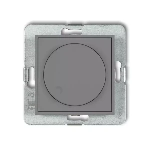 Icon Mechanizm Elektronicznego Regulatora Oświetlenia Przyciskowo-Obrotowego Szary Mat 27Iro-1