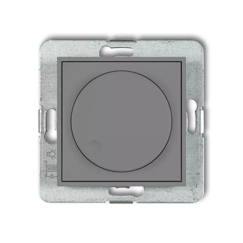 Icon Mechanizm Elektronicznego Regulatora Oświetlenia Przyciskowo-Obrotowego Szary Mat 27Iro-1