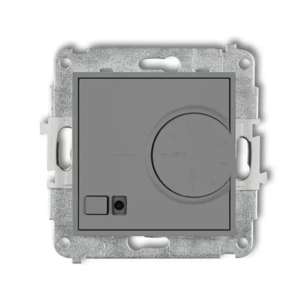 Icon Mechanizm Elektronicznego Regulatora Temperatury Z Czujnikiem Podpodłogowym Szary Mat 27Irt-1
