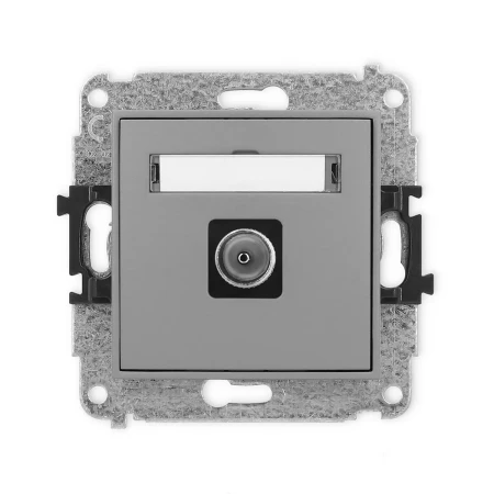 Icon Mechanizm Gniazda Antenowego Pojedynczego Tv Szary Mat 27Igtv-1