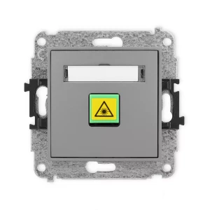 Icon Mechanizm Gniazda Światłowodowego/Optycznego Pojedynczego Szary Mat 27Igop-1