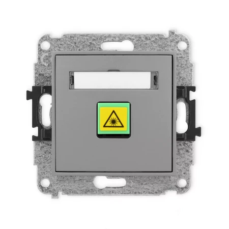 Icon Mechanizm Gniazda Światłowodowego/Optycznego Pojedynczego Szary Mat 27Igop-1