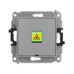 Icon Mechanizm Gniazda Światłowodowego/Optycznego Pojedynczego, Bez Pola Opisowego Szary Mat 27Igopbo-1