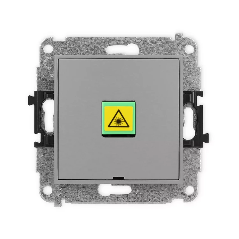 Icon Mechanizm Gniazda Światłowodowego/Optycznego Pojedynczego, Bez Pola Opisowego Szary Mat 27Igopbo-1