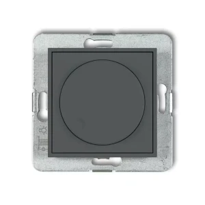 Icon Mechanizm Elektronicznego Regulatora Oświetlenia Przyciskowo-Obrotowego Do Lamp Led Grafitowy Mat 28Iro-2