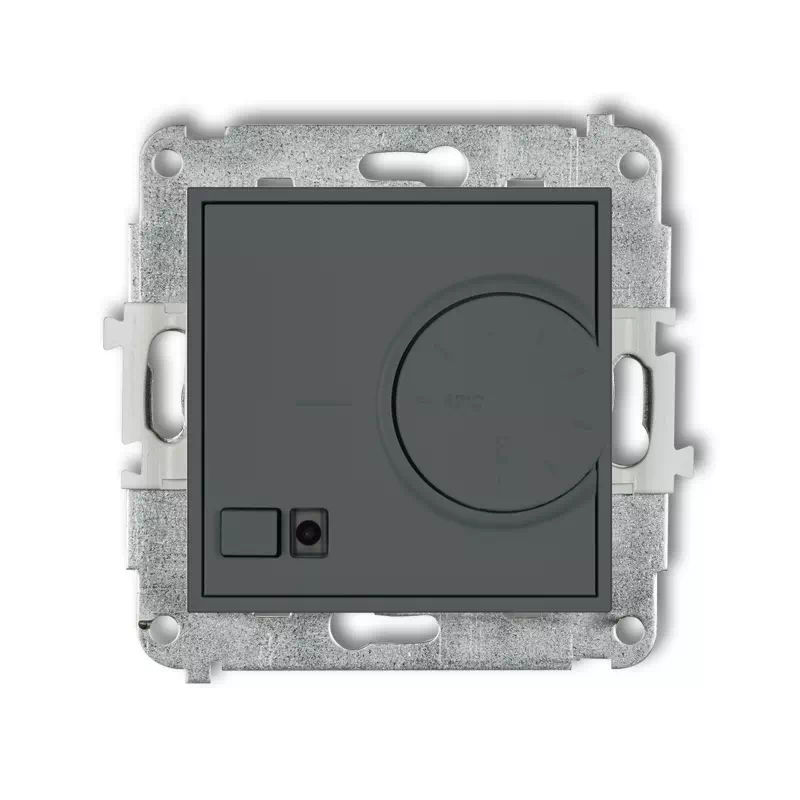 Icon Mechanizm Elektronicznego Regulatora Temperatury Z Czujnikiem Podpodłogowym Grafitowy Mat 28Irt-1