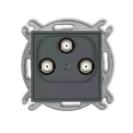 Icon Mechanizm Gniazda Multimedialnego 3F Data (Upc) Grafitowy Mat 28Igmu