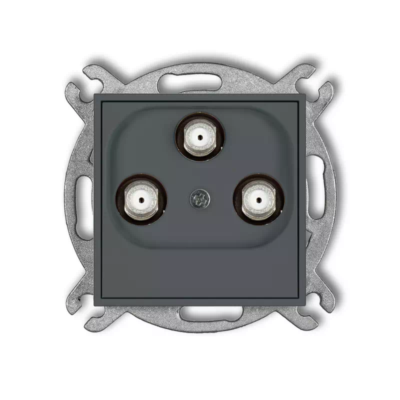 Icon Mechanizm Gniazda Multimedialnego 3F Data (Vectra) Grafitowy Mat 28Igmv