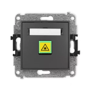 Icon Mechanizm Gniazda Światłowodowego/Optycznego Pojedynczego Grafitowy Mat 28Igop-1