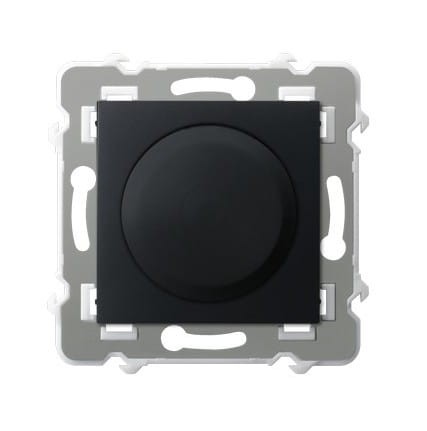 Ospel Szafir Ściemniacz Uniwersalny Do Obciążenia Żarowego, Halogenowego Oraz Led Czarny Metalik