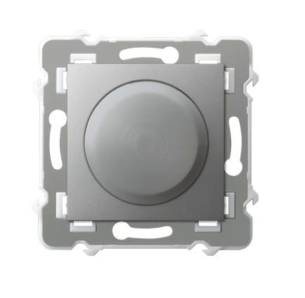 Ospel Szafir Ściemniacz Uniwersalny Do Obciążenia Żarowego, Halogenowego Oraz Led Kolor Srebrny