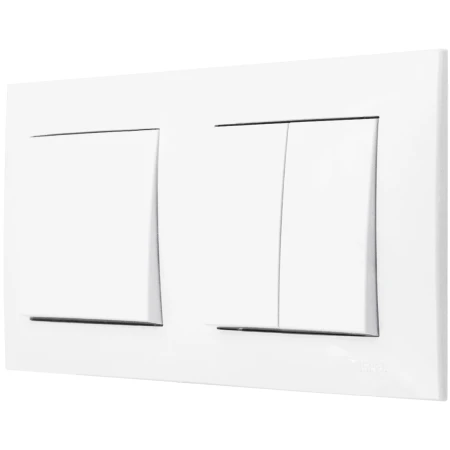 Ospel Szafir Biały Łącznik Pojedynczy I Podwójny Zestaw Z Ramką