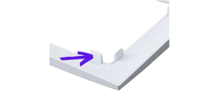 Ospel Szafir Czarny Łącznik Schodowy Podświetlenie Niebieskie Zestaw Z Ramką