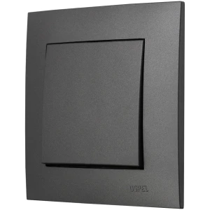 Ospel Szafir Szary Mat Łącznik Pojedynczy Zestaw Z Ramką