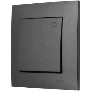 Ospel Szafir Szary Mat Łącznik Dzwonkowy Zwierny Zestaw Z Ramką