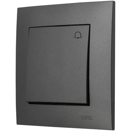 Ospel Szafir Szary Mat Łącznik Dzwonkowy Zwierny Zestaw Z Ramką