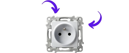 Ospel Szafir Szary Mat Łącznik Roletowy Zwierny Zestaw Z Ramką