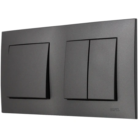 Ospel Szafir Szary Mat Łącznik Pojedynczy I Podwójny Zestaw Z Ramką