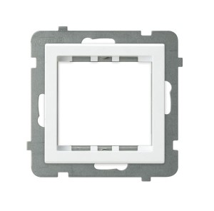Sonata Biały Adapter Podtynkowy Systemu Ospel 45 Do Serii Sonata Ap45-1R/M/00