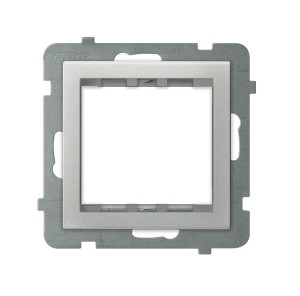 Sonata Srebro Mat Adapter Podtynkowy Systemu Ospel 45 Do Serii Sonata Ap45-1R/M/38