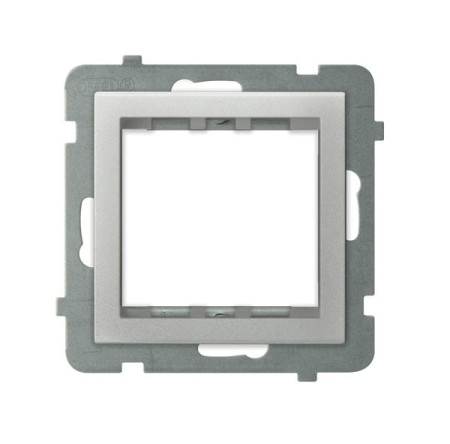 Sonata Srebro Mat Adapter Podtynkowy Systemu Ospel 45 Do Serii Sonata Ap45-1R/M/38