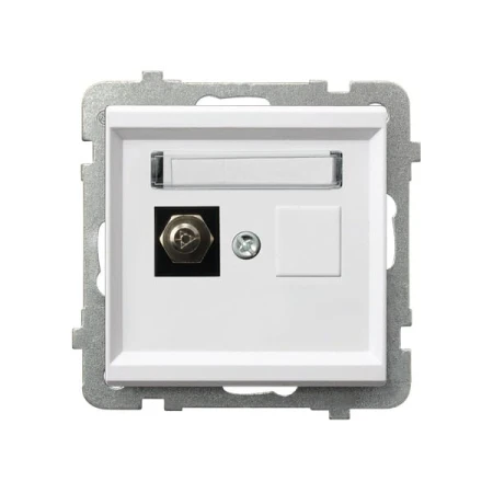 Sonata Biały Gniazdo Ekwipotencjalne Pojedyncze Gpe-1R/M/00