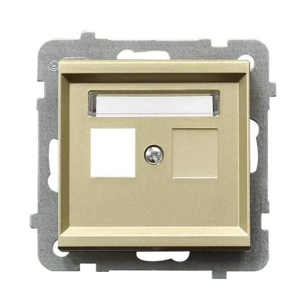 Sonata Szampański Złoty Obudowa Gniazda Pojedynczego Typu Keystone Prosta Gpk-1R/P/39